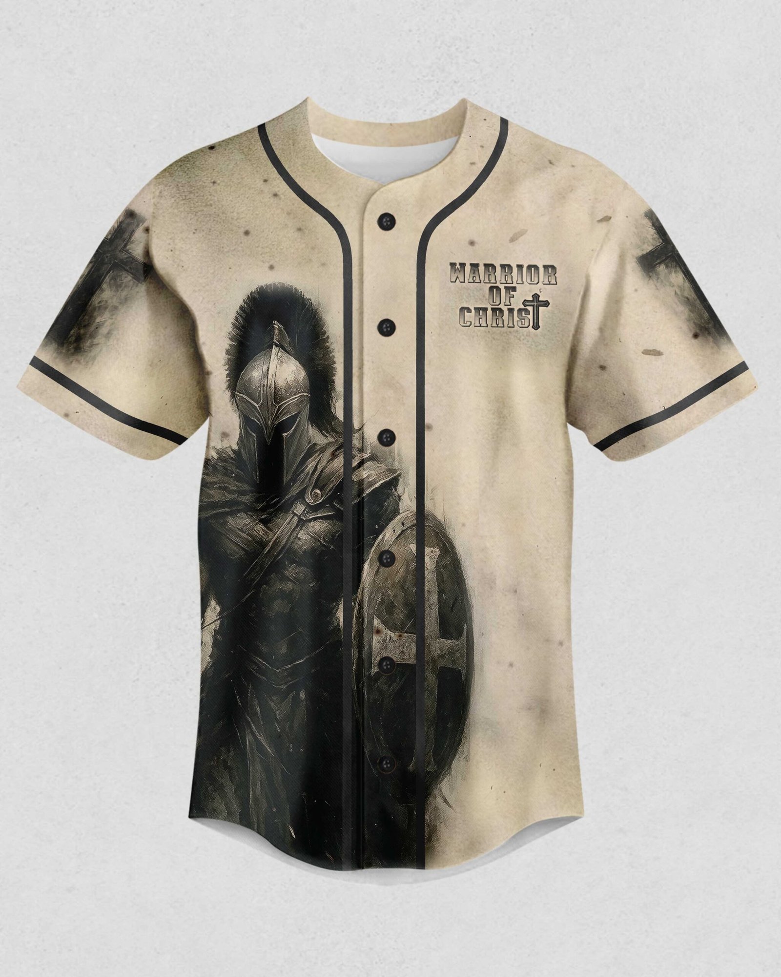 A Child Of God A Man Of Faith A Warrior Of Christ T-Shirt - Image 7