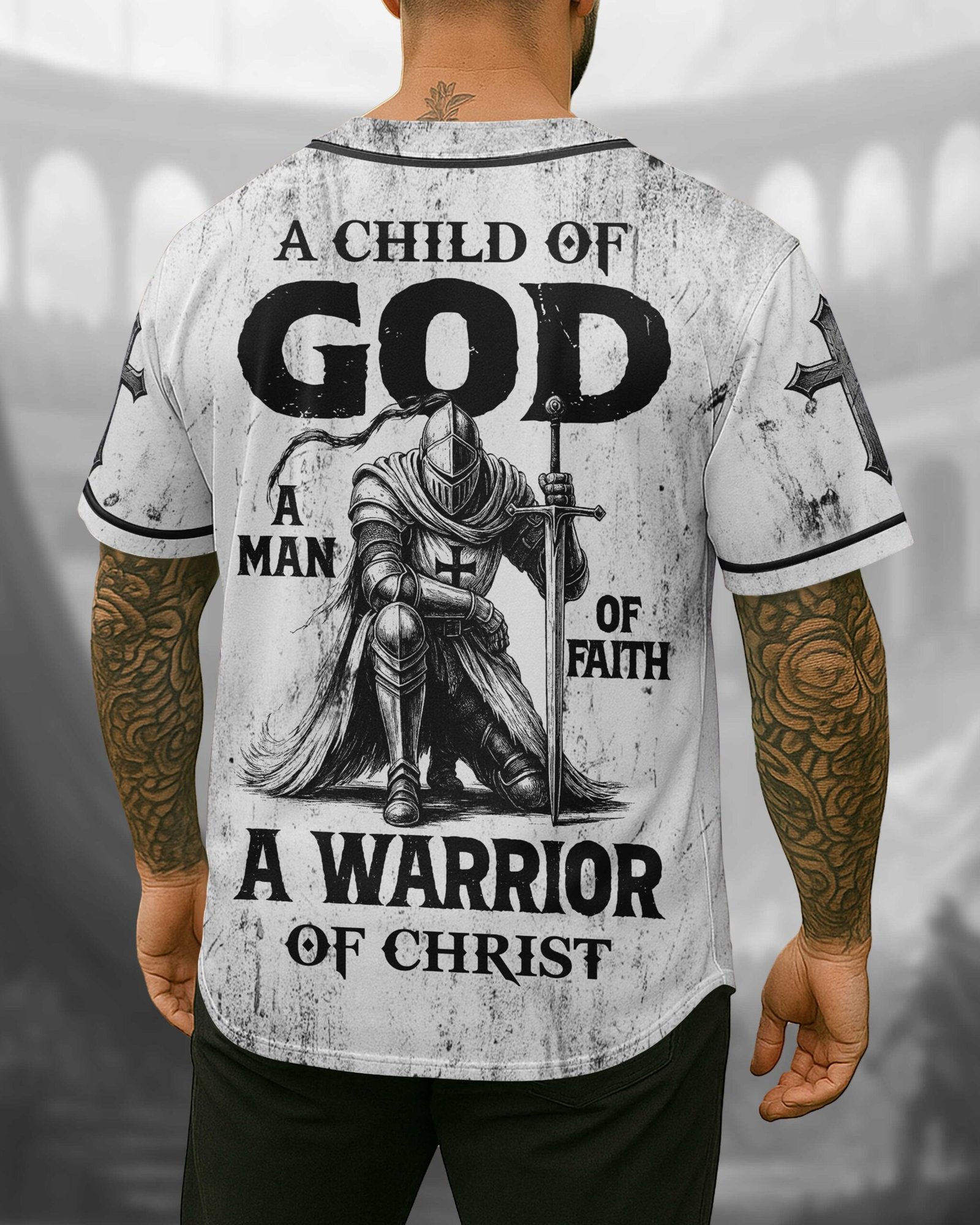 A Child Of God A Man Of Faith A Warrior Of Christ T-Shirt
