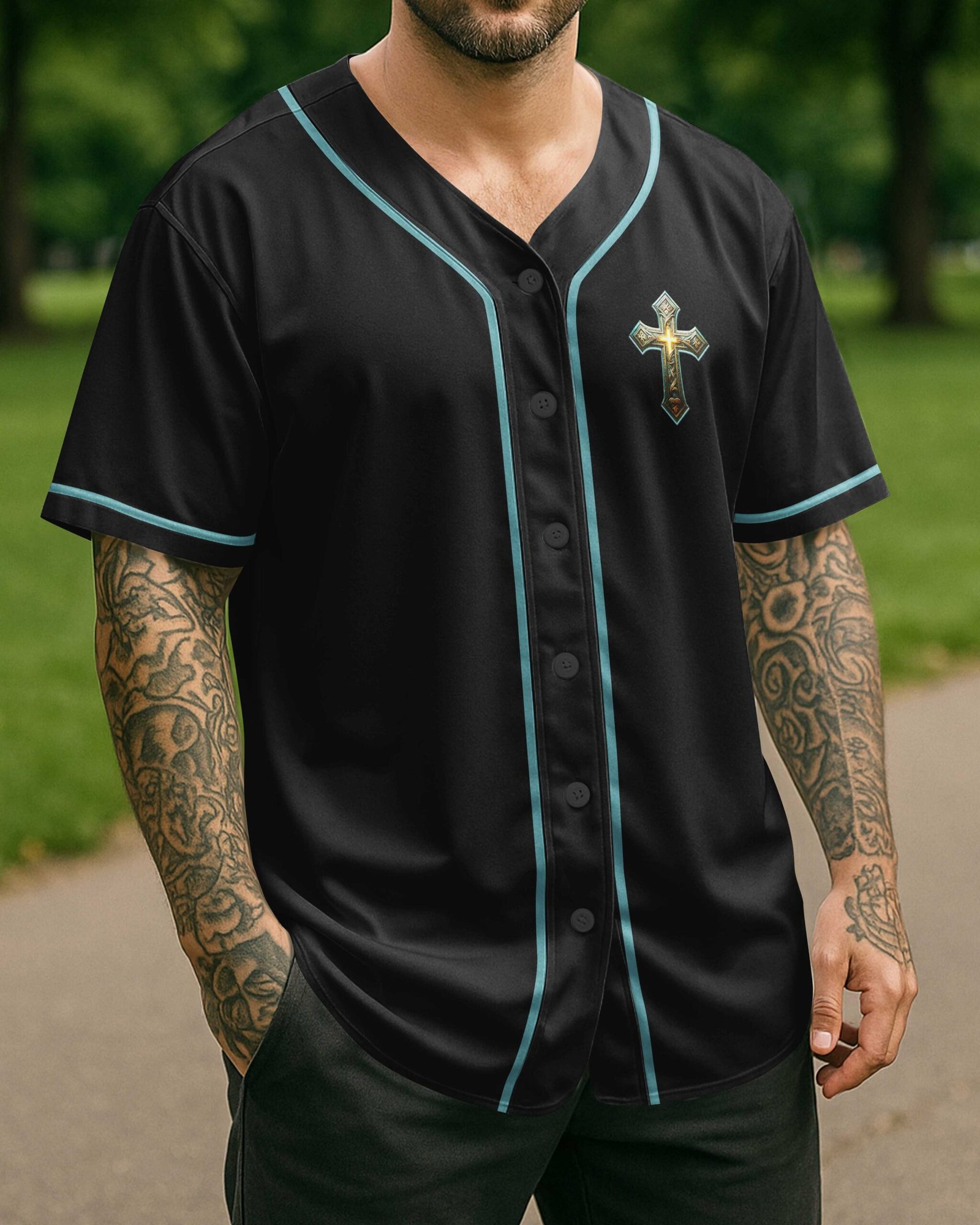 Forgiven All Over Print Jersey - Image 2