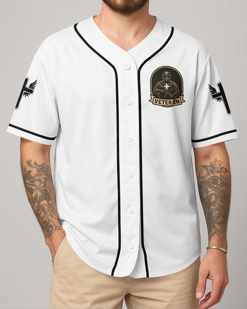 God Took The Strongest Americans All Over Print Jersey - Image 9