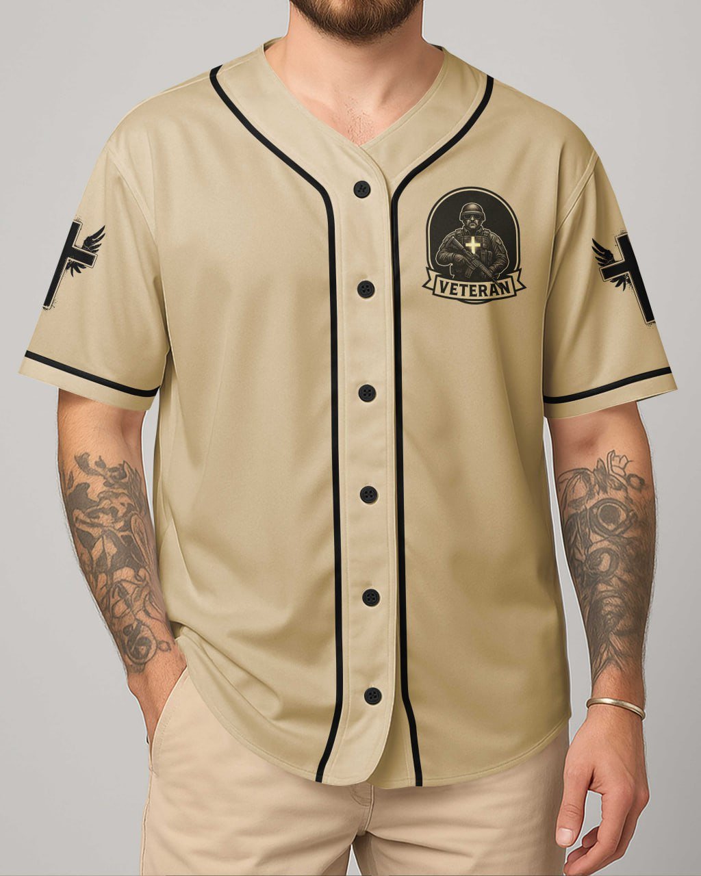 God Took The Strongest Americans All Over Print Jersey - Image 6