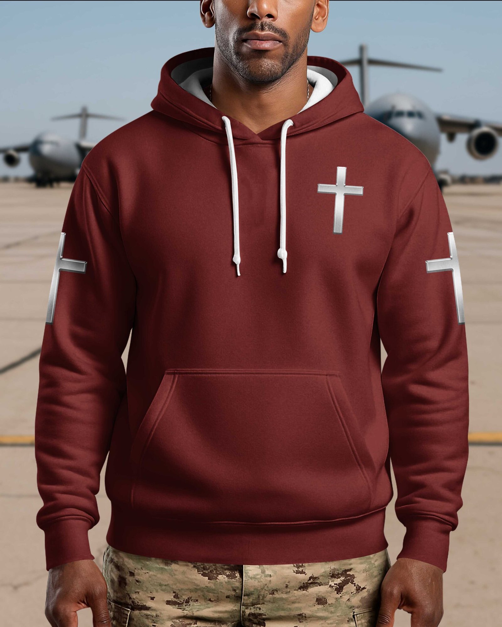 God Took The Strongest Marines And Made Them Warriors Of Christ Hoodie - Image 8