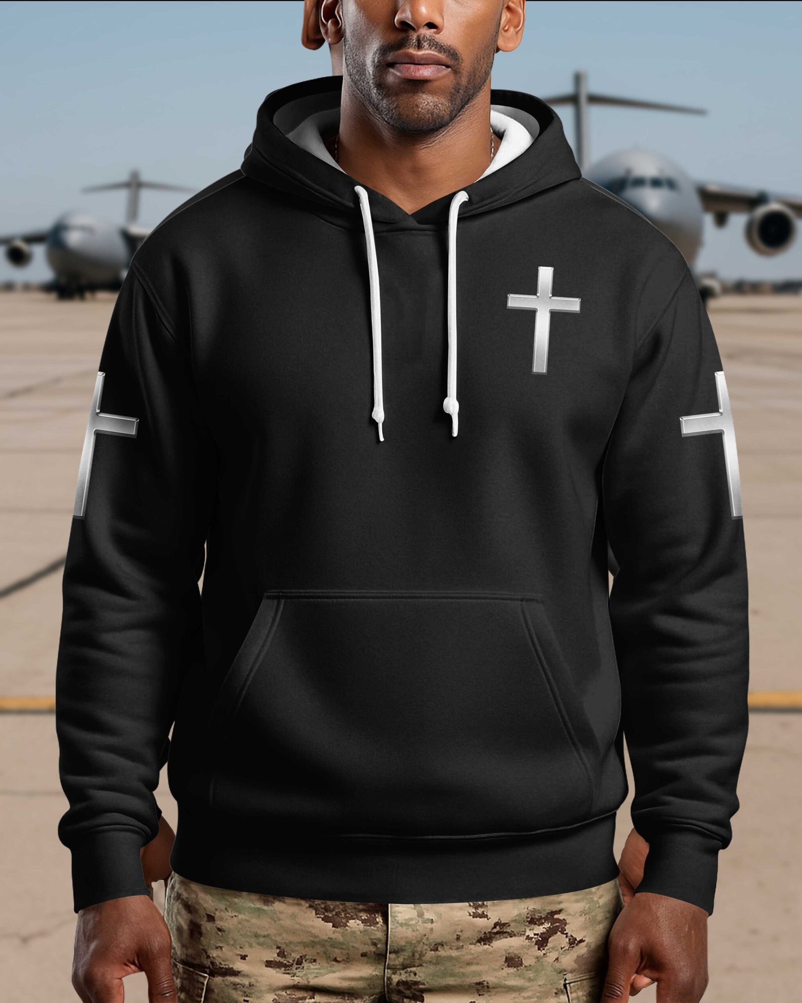God Took The Strongest Marines And Made Them Warriors Of Christ Hoodie - Image 4