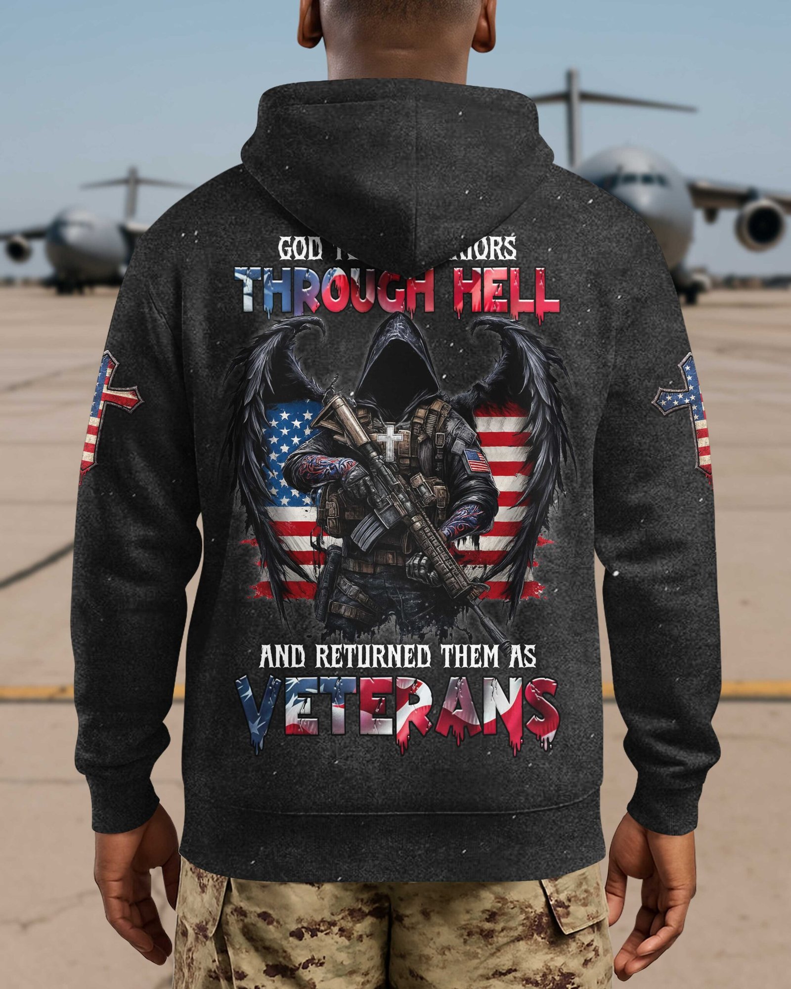 God Took Warriors Through Hell And Returned Them As Veterans T-Shirt - Image 13