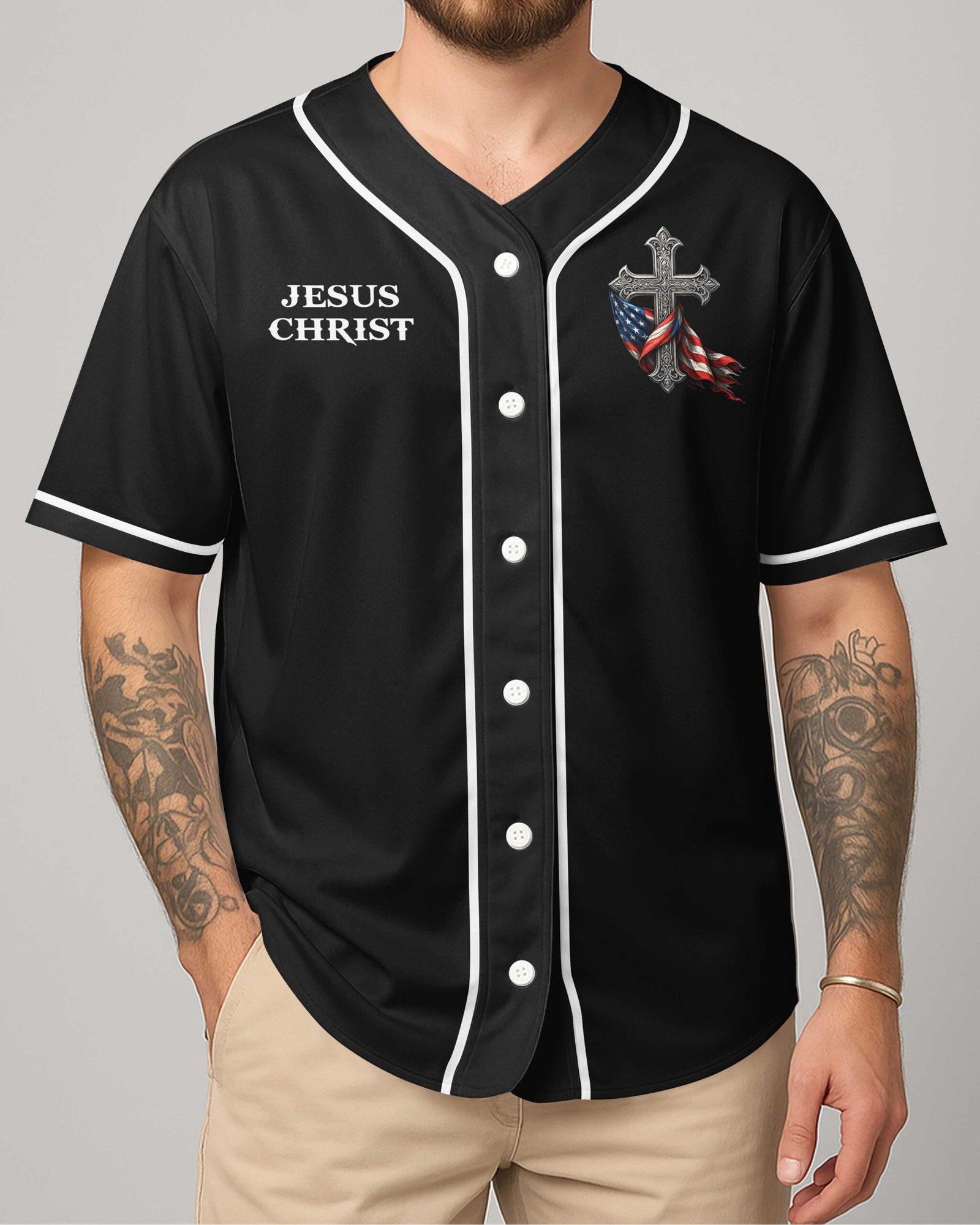 He Died For Me And Now I Live For Him All Over Print Jersey - Image 4