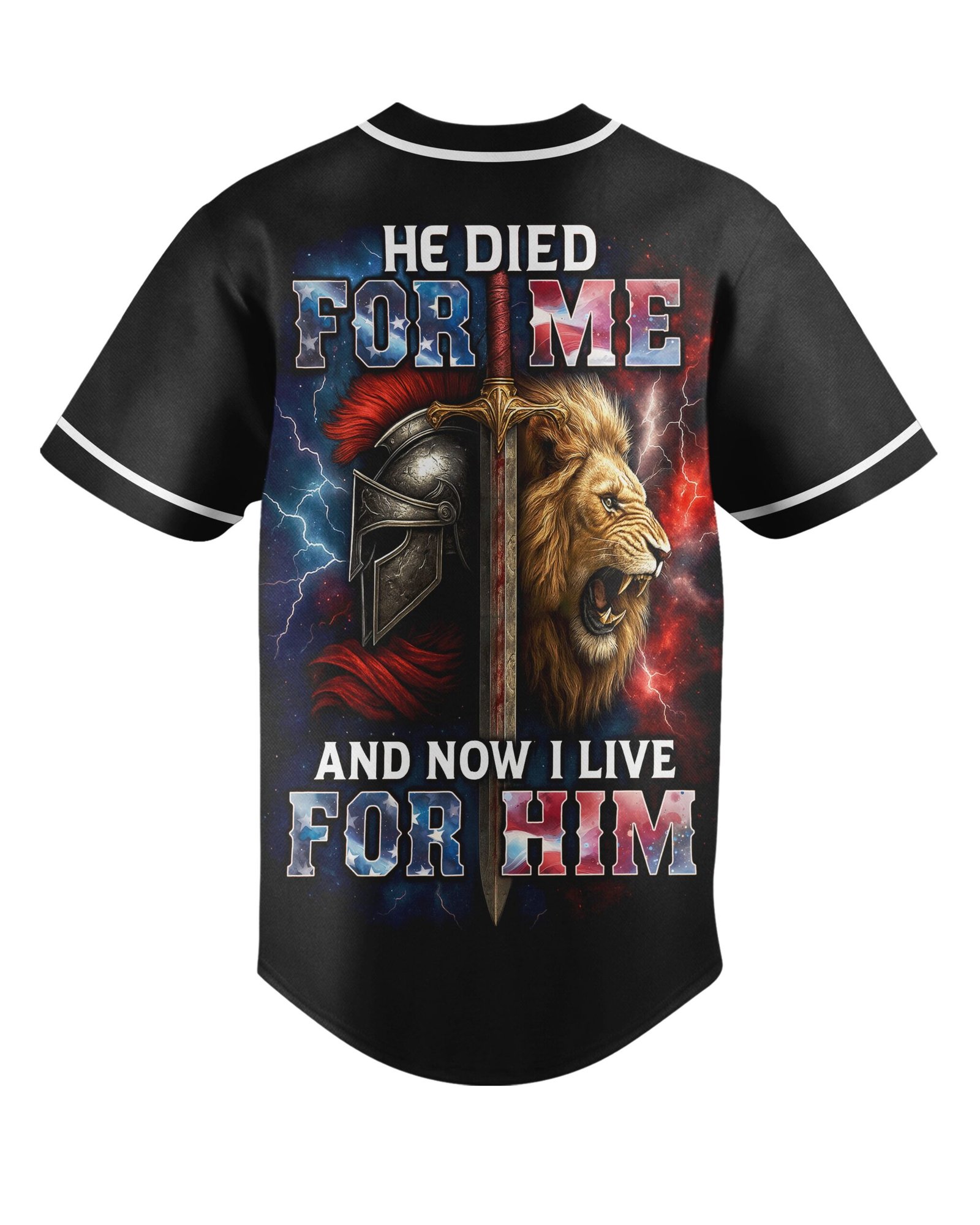 He Died For Me And Now I Live For Him All Over Print Jersey - Image 5