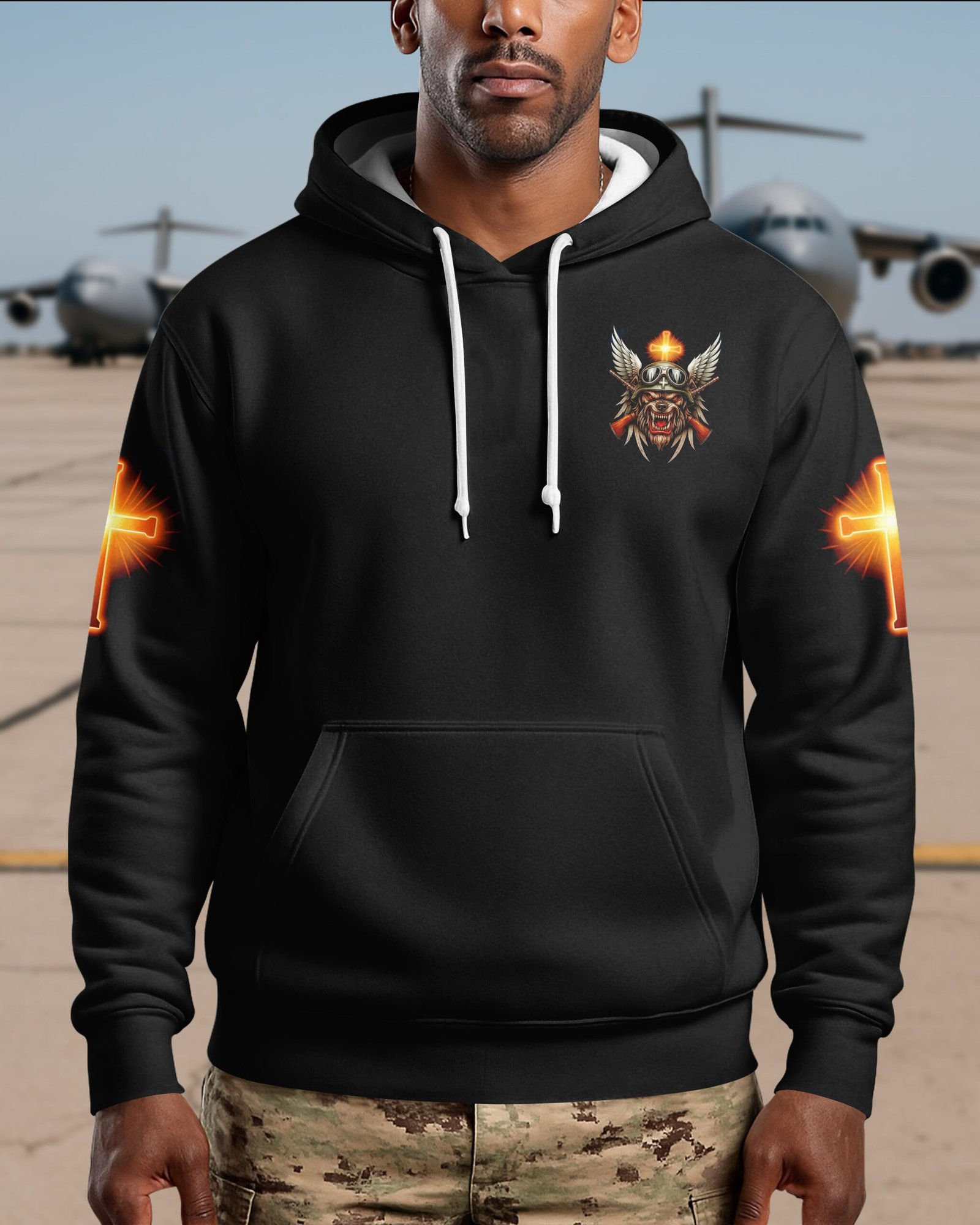 He Fought For His Country Now He Stands For His Faith Hoodie - Image 2