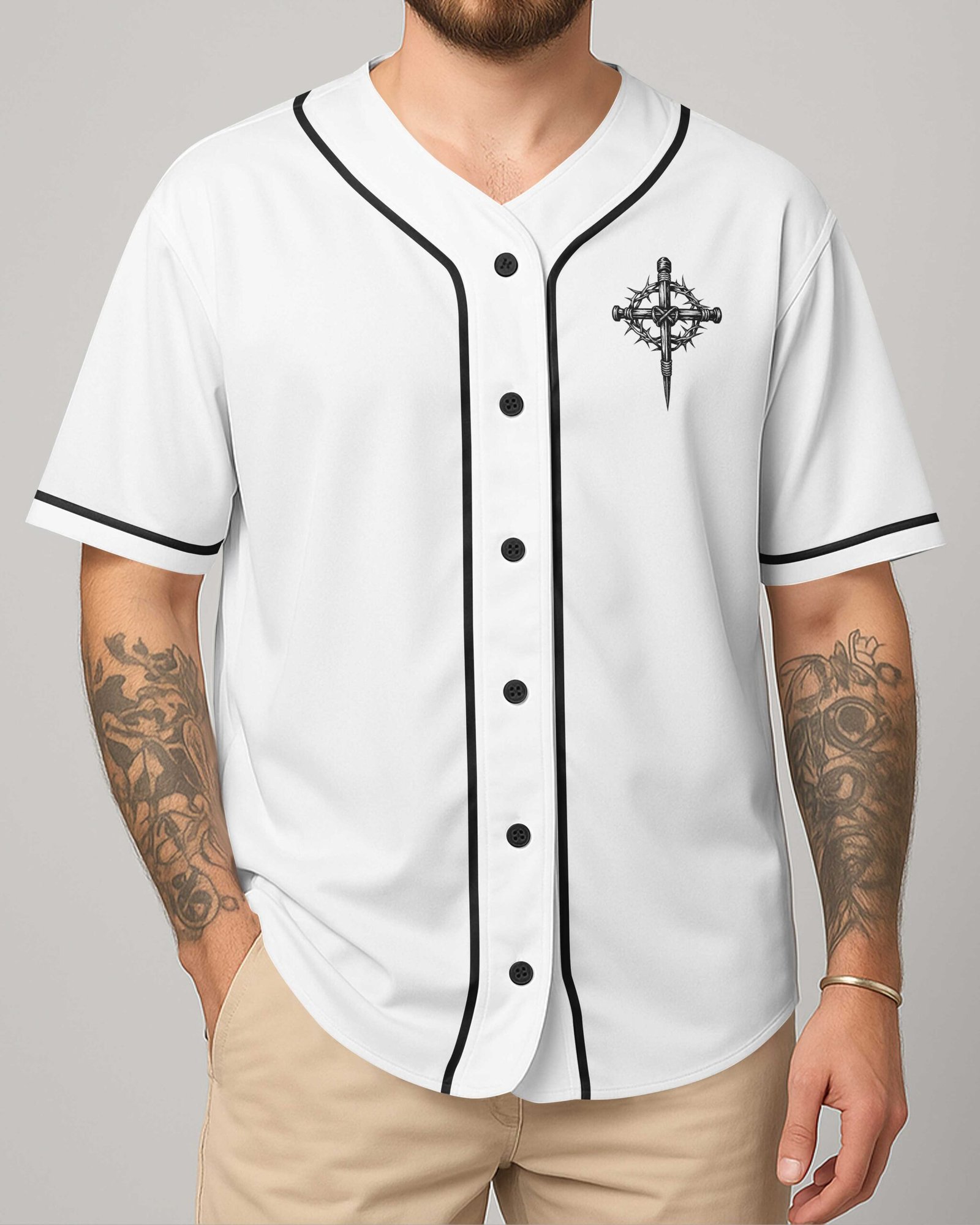 I Can Do All Things Through Christ All Over Print Jersey - Image 4