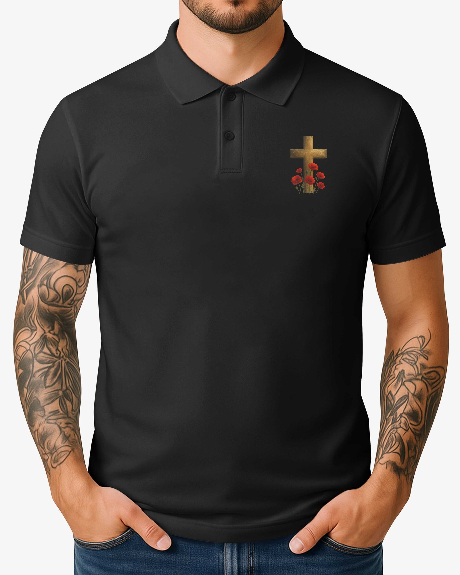 I Knelt To Pray All Over Print Polo - Image 5