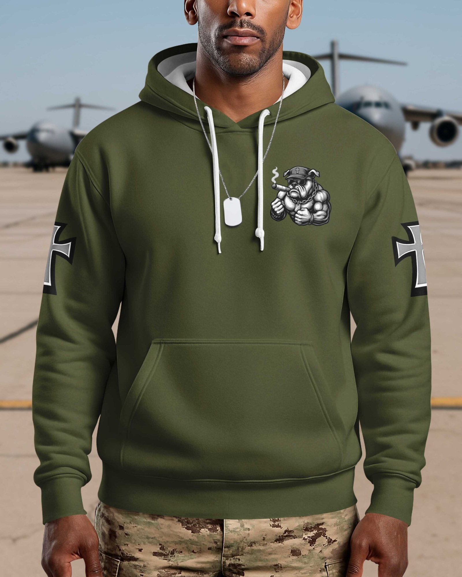 I Took A Dna Test I'm A Warrior Of Christ And A Brother To Marines Hoodie - Image 4