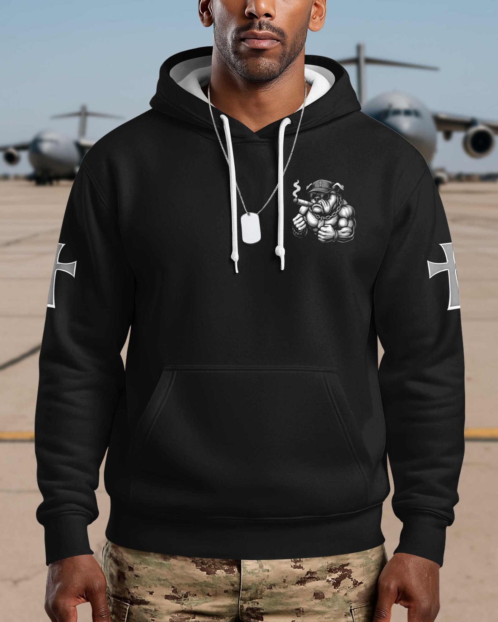 I Took A Dna Test I'm A Warrior Of Christ And A Brother To Marines Hoodie - Image 8