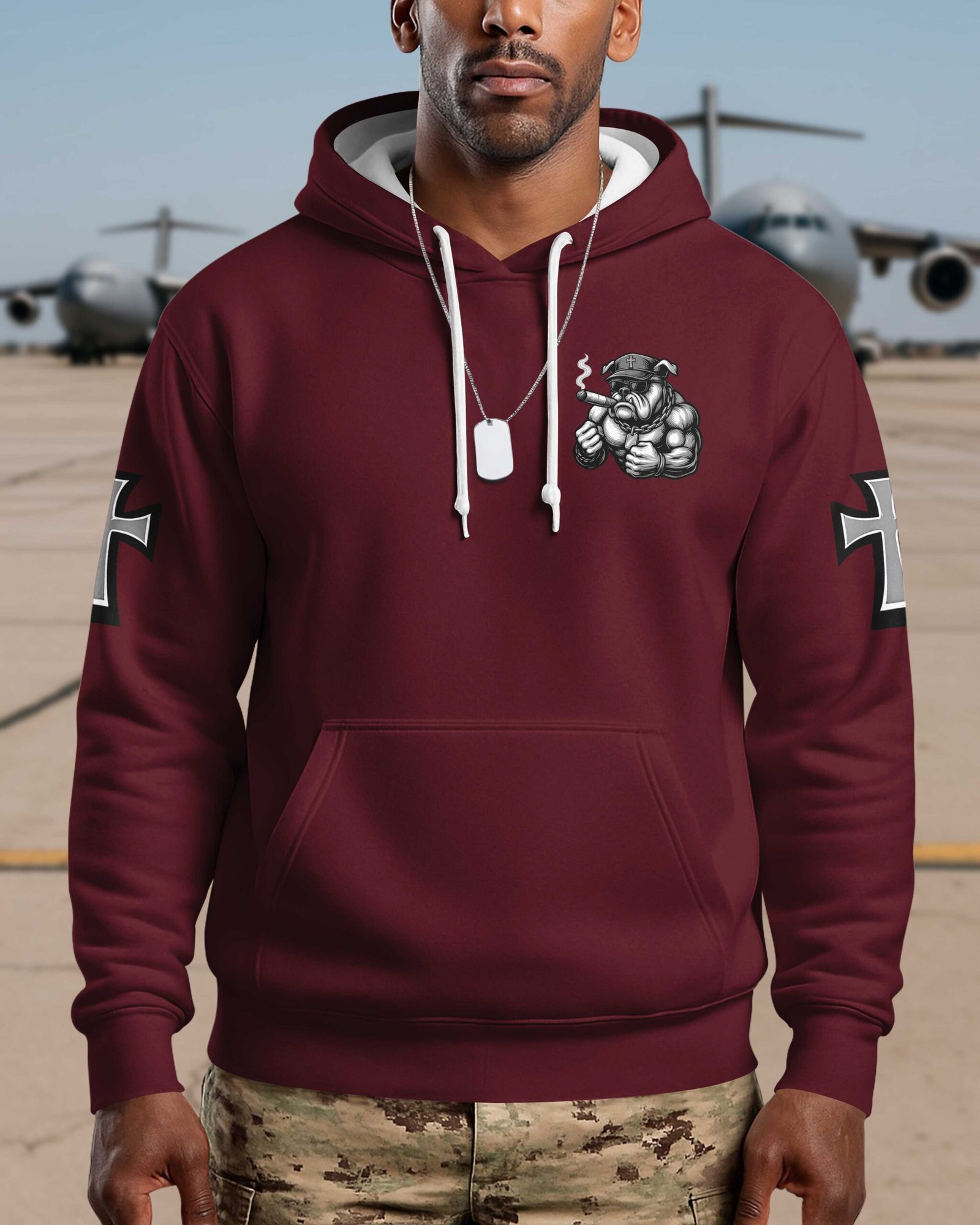 I Took A Dna Test I'm A Warrior Of Christ And A Brother To Marines Hoodie - Image 6