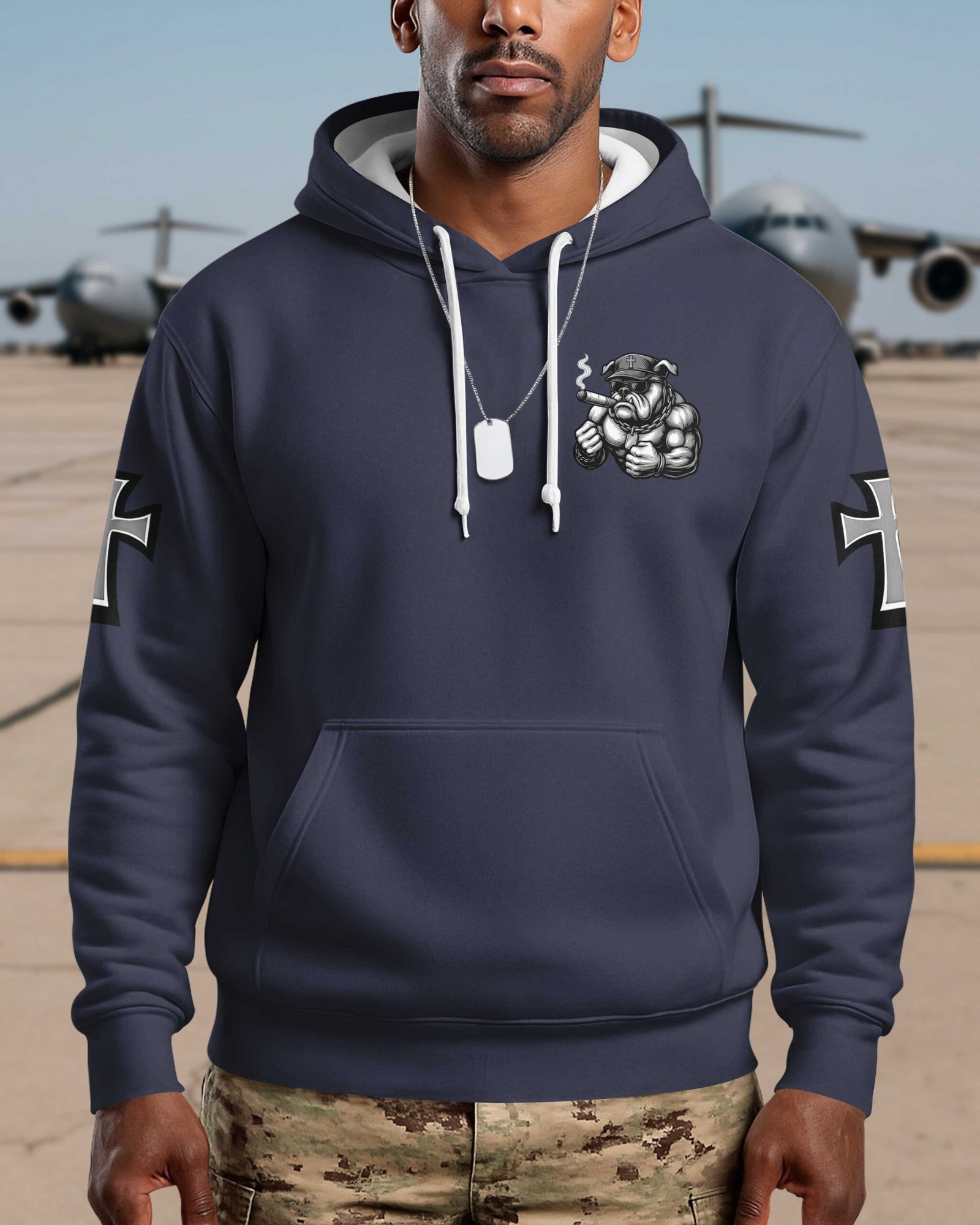 I Took A Dna Test I'm A Warrior Of Christ And A Brother To Marines Hoodie - Image 2