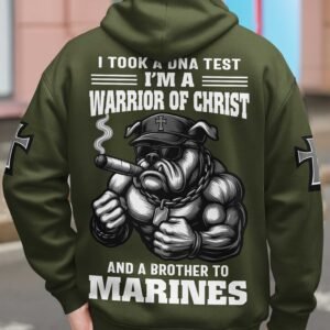 I Took A Dna Test I'm A Warrior Of Christ And A Brother To Marines Zip Hoodie