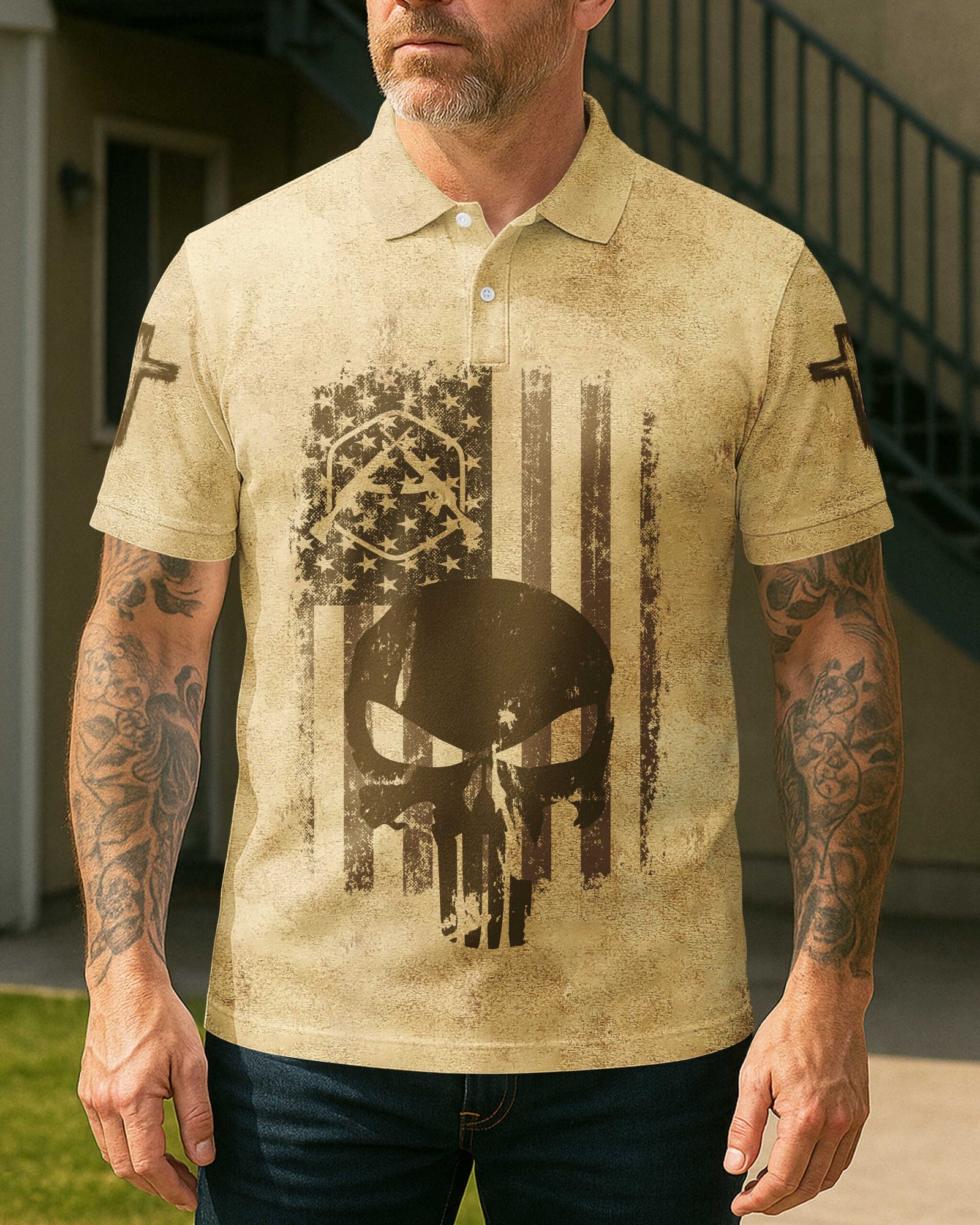Not All Angels Have Wings Some March Into Hell With A Cross T-Shirt - Image 8