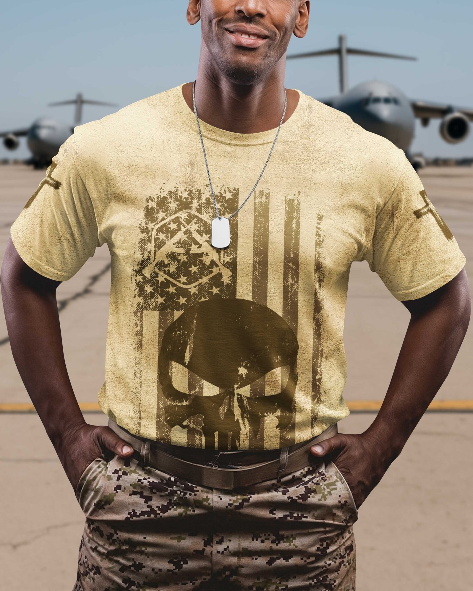 Not All Angels Have Wings Some March Into Hell With A Cross T-Shirt - Image 2