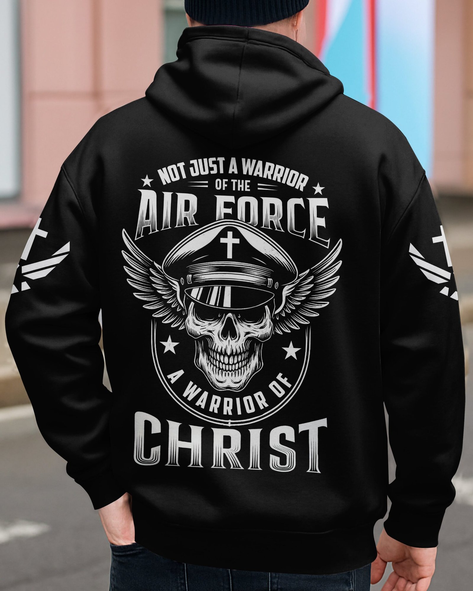 Not Just A Warrior Of The Air Force A Warrior Of Christ T-Shirt - Image 12