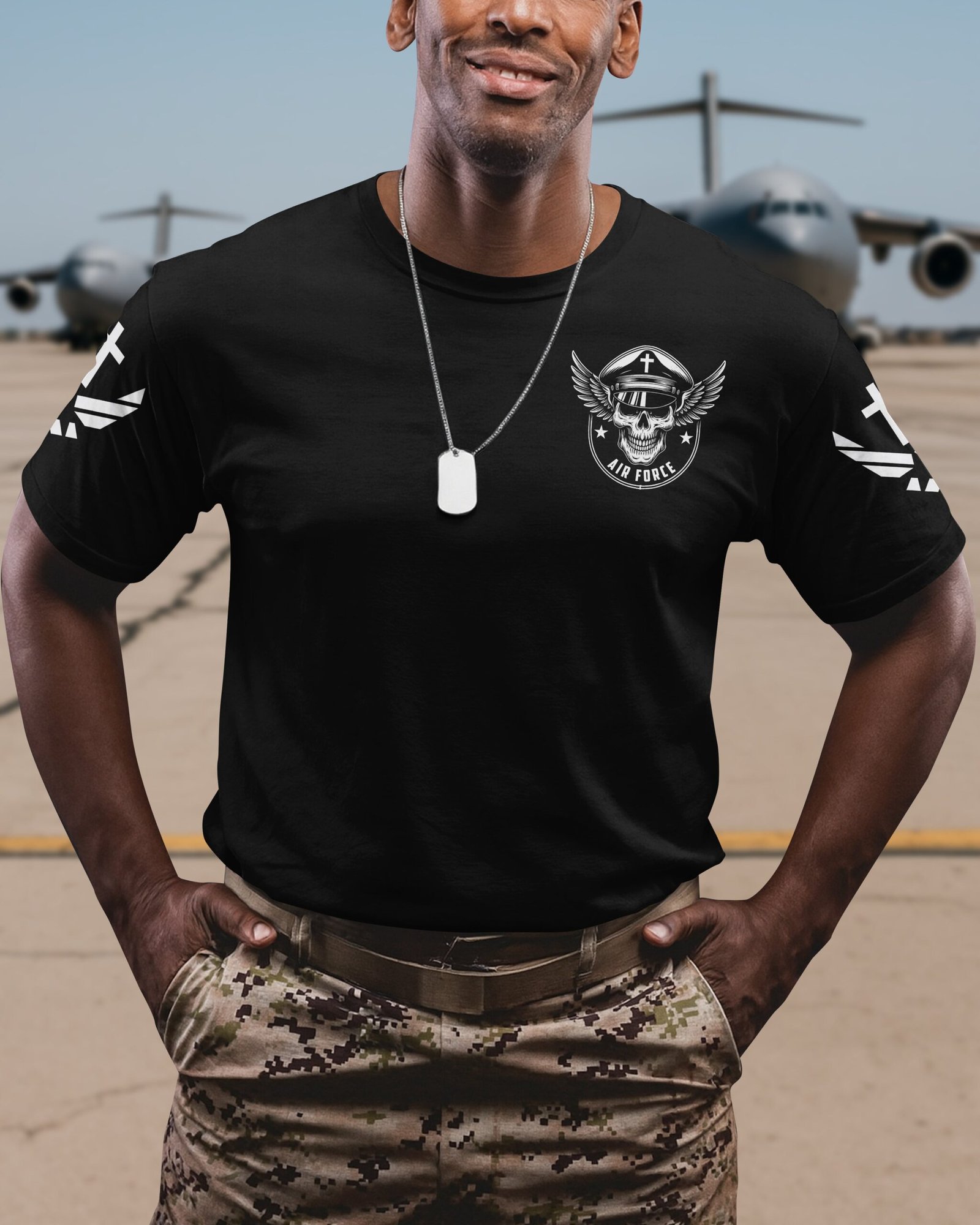 Not Just A Warrior Of The Air Force A Warrior Of Christ T-Shirt - Image 2
