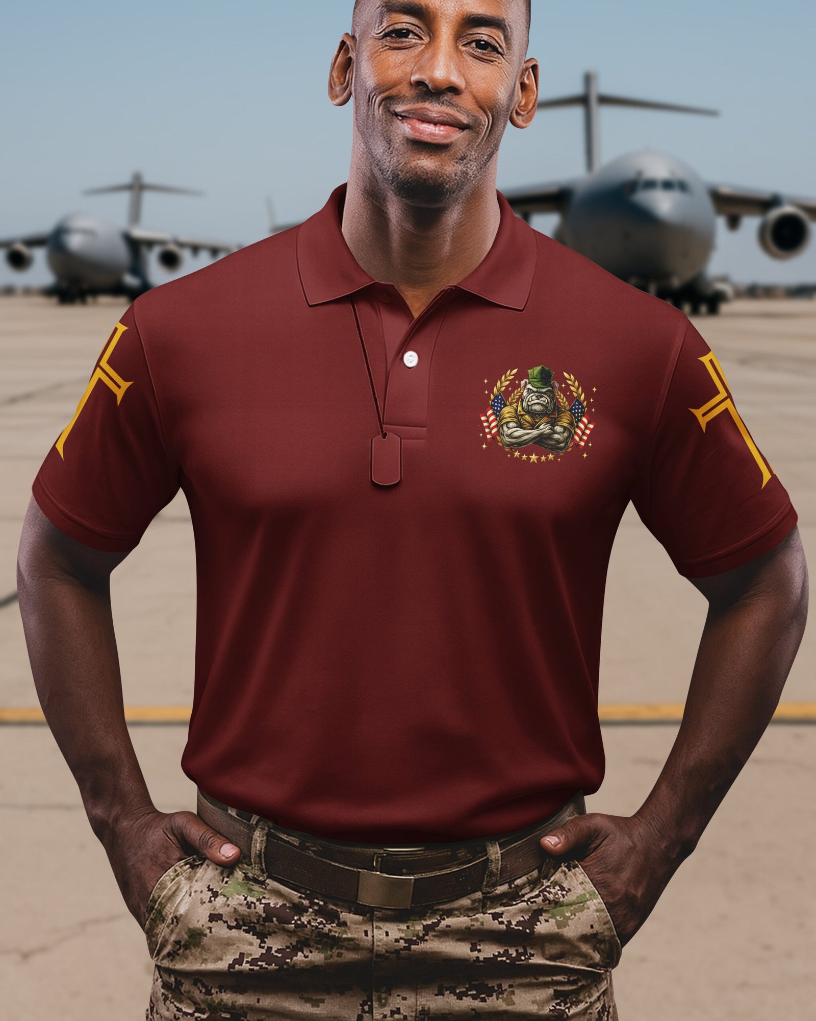 Once A Marine By Duty Forever A Warrior Of Christ By Faith Polo - Image 6
