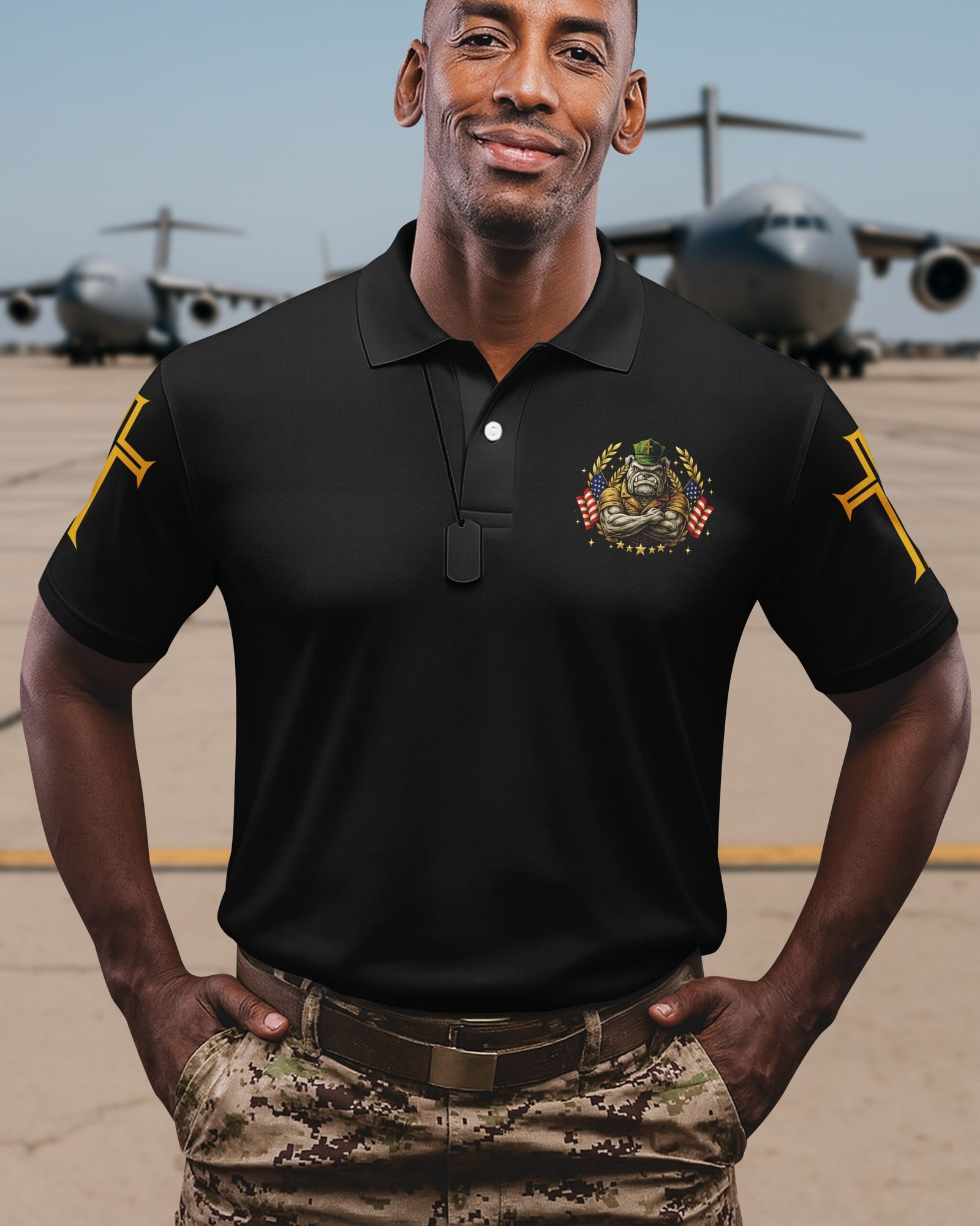 Once A Marine By Duty Forever A Warrior Of Christ By Faith Polo - Image 2