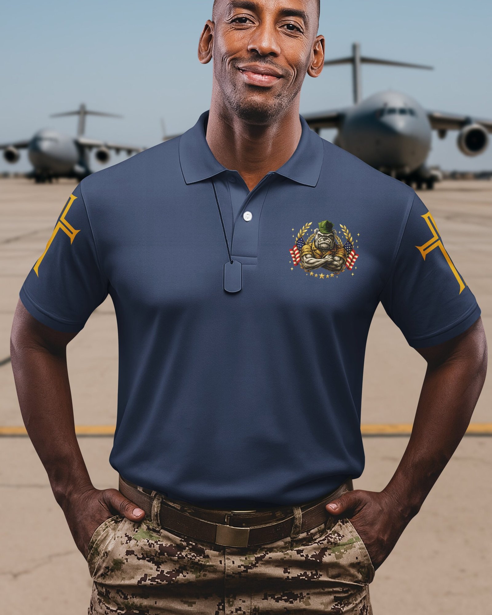 Once A Marine By Duty Forever A Warrior Of Christ By Faith Polo - Image 8
