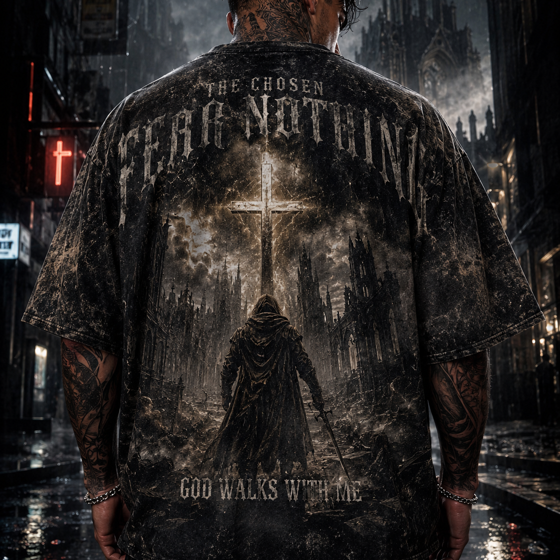 The Chosen Fear Nothing God Walks With Me T-Shirt