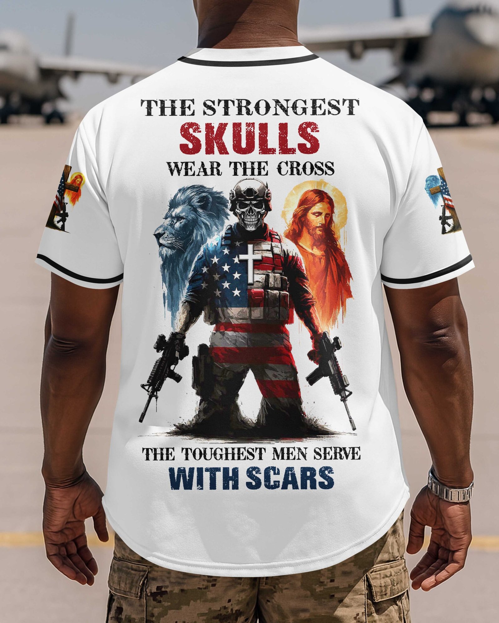 The Strongest Skulls Wear The Cross T-Shirt - Image 8