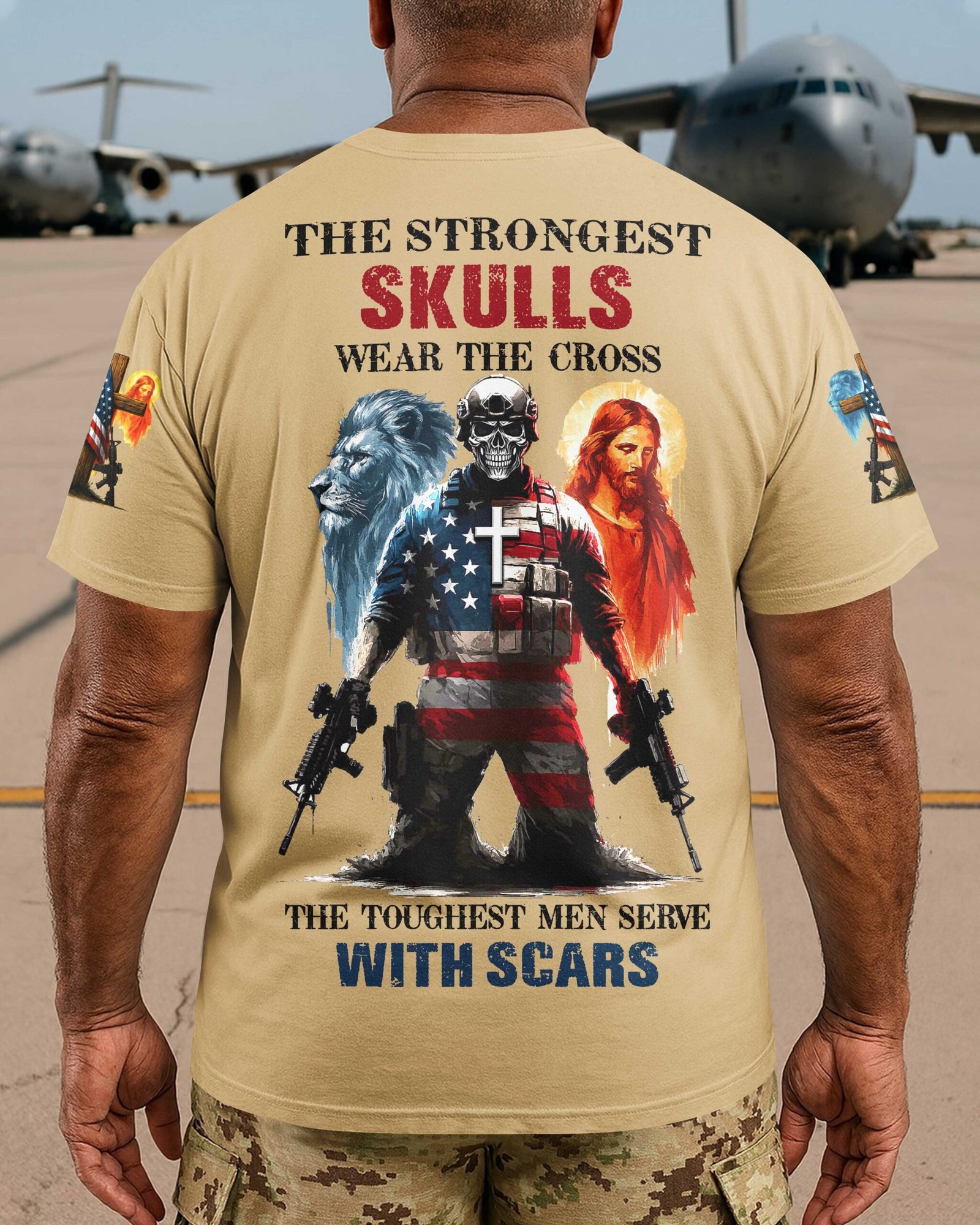 The Strongest Skulls Wear The Cross T-Shirt - Image 17