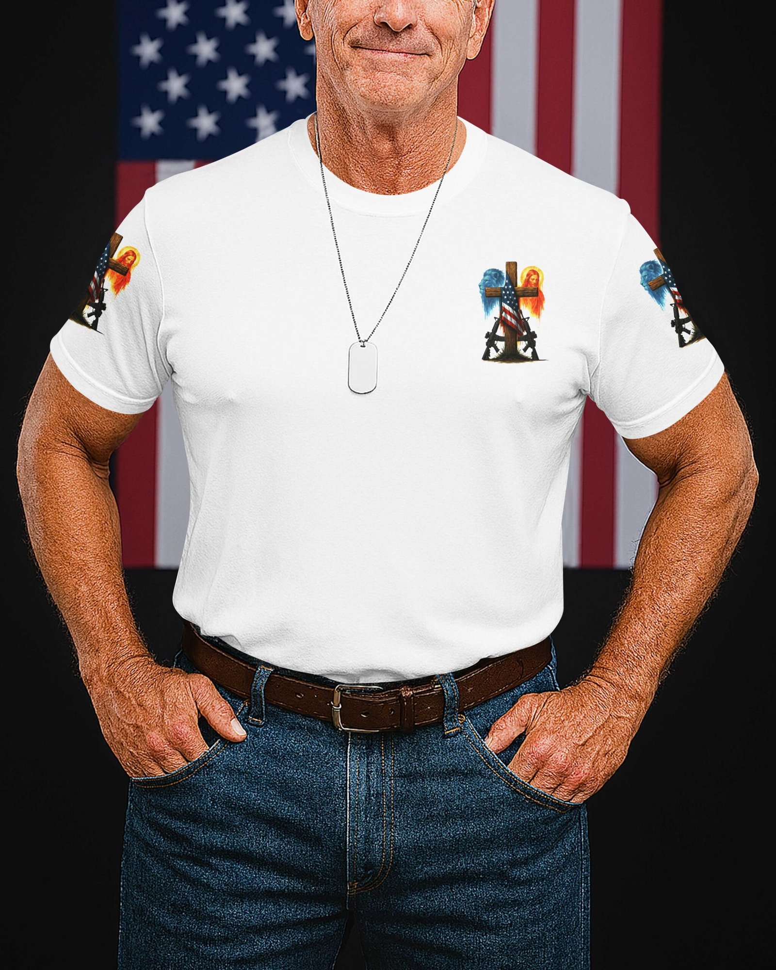 The Strongest Skulls Wear The Cross T-Shirt - Image 2